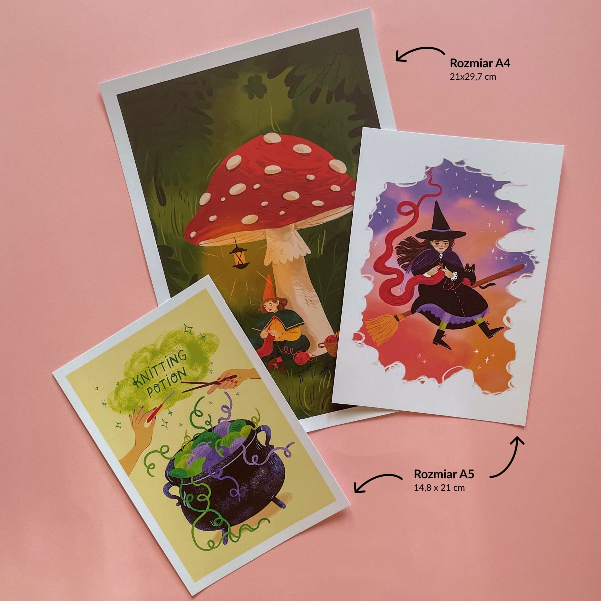 Ilustracja Knitting Potion