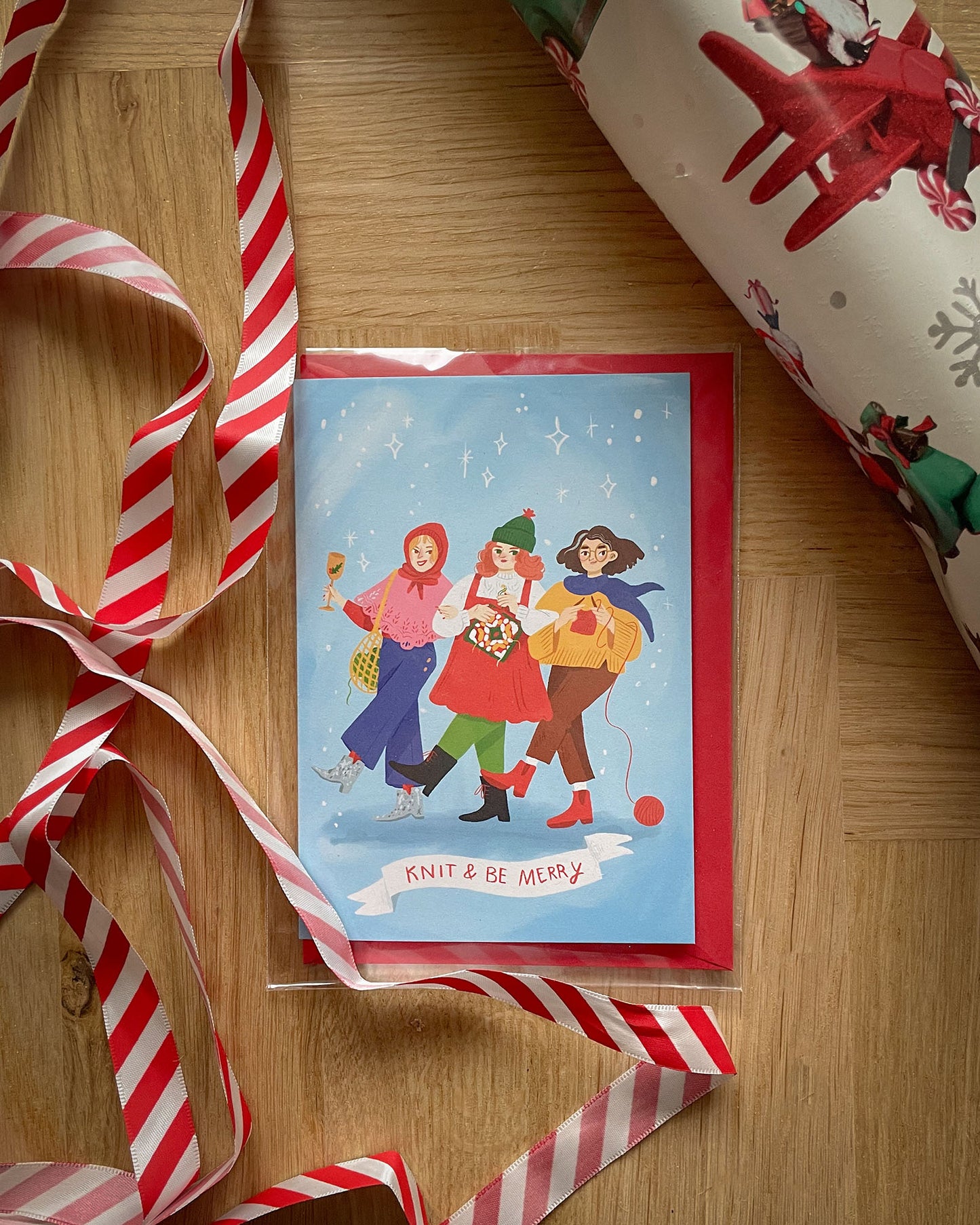 Ilustracja Knit & Be Merry